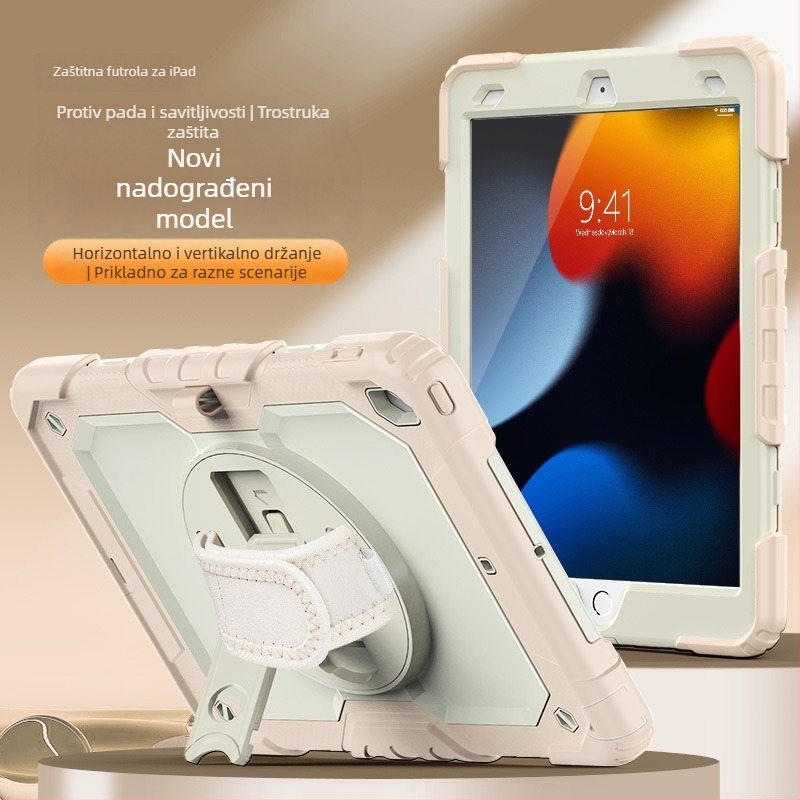 Apple iPad silikonska zaštita kućišta – otporna na udarce, otporna na otiske prstiju, s imprintom, kompatibilna s iPad