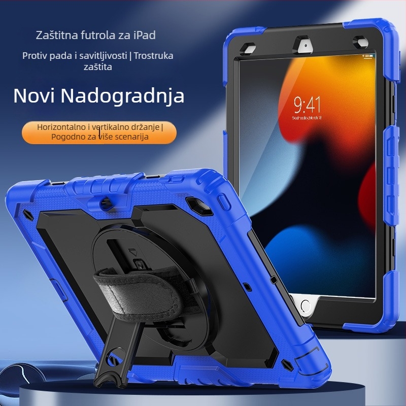 Apple iPad silikonska zaštita kućišta – otporna na udarce, otporna na otiske prstiju, s imprintom, kompatibilna s iPad