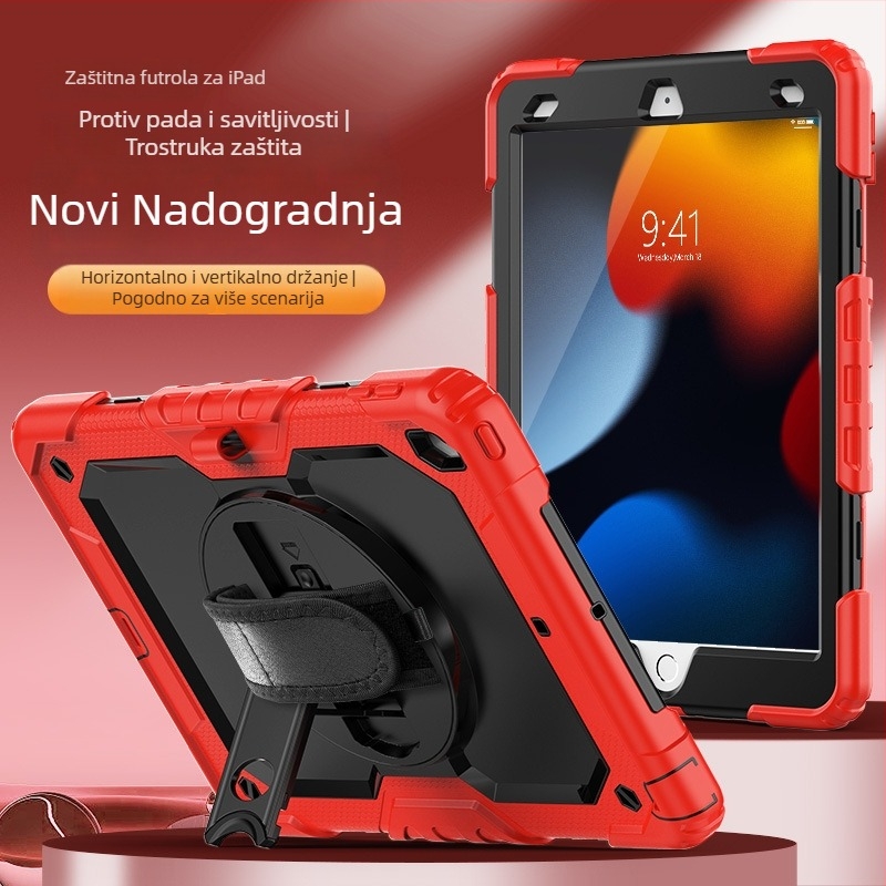 Apple iPad silikonska zaštita kućišta – otporna na udarce, otporna na otiske prstiju, s imprintom, kompatibilna s iPad