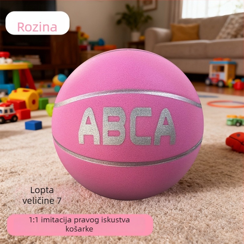 ABCA unutarnja tiha trening košarkaška lopta – 1:1 kopija, visok odraz, PU materijal, ispis logotipa, prilagodba