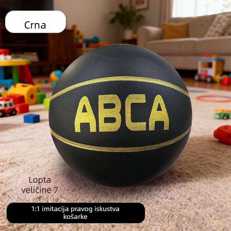 ABCA unutarnja tiha trening košarkaška lopta – 1:1 kopija, visok odraz, PU materijal, ispis logotipa, prilagodba