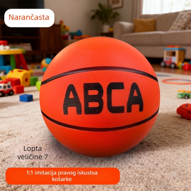ABCA unutarnja tiha trening košarkaška lopta – 1:1 kopija, visok odraz, PU materijal, ispis logotipa, prilagodba