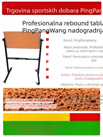 Povratna ploča za stolni tenis za kućnu vježbu – profesionalni povratnik, samostalno vježbanje