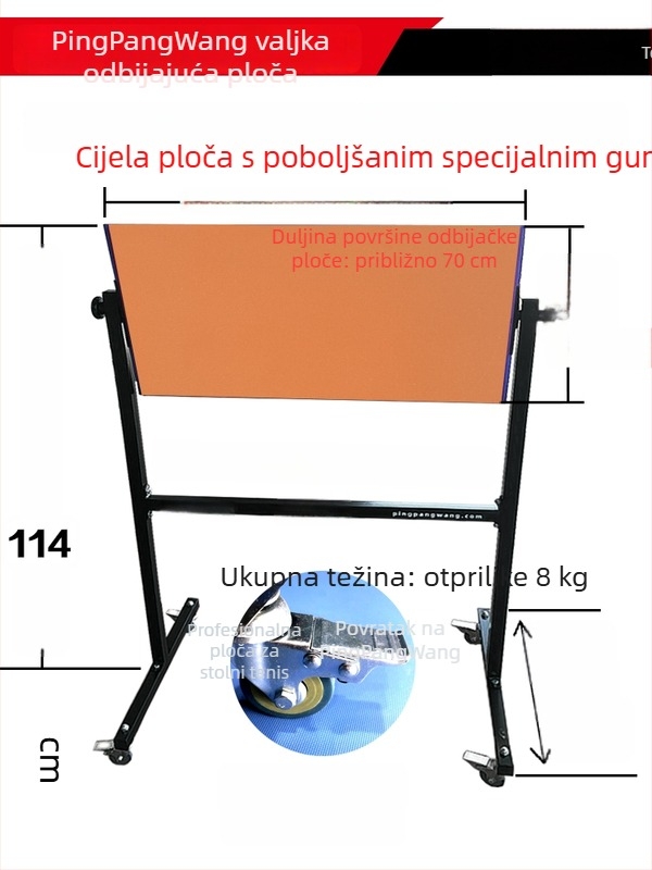 Povratna ploča za stolni tenis za kućnu vježbu – profesionalni povratnik, samostalno vježbanje