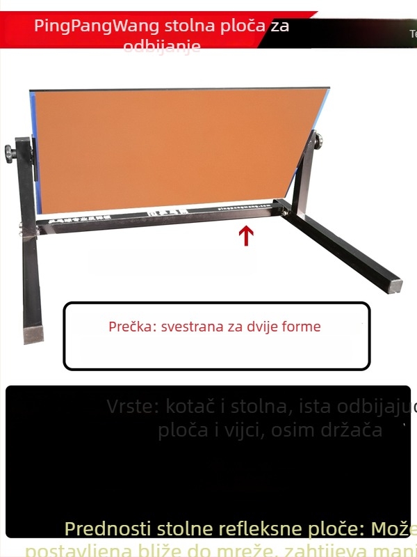 Povratna ploča za stolni tenis za kućnu vježbu – profesionalni povratnik, samostalno vježbanje