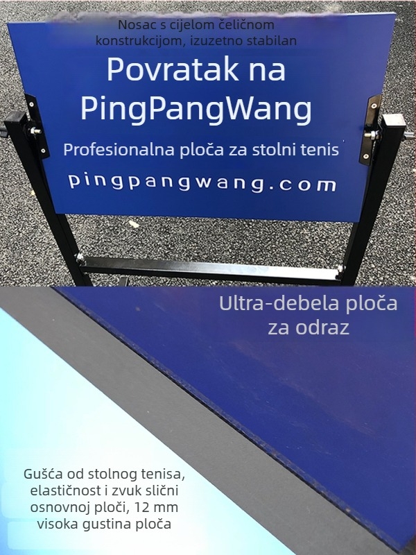 Povratna ploča za stolni tenis za kućnu vježbu – profesionalni povratnik, samostalno vježbanje