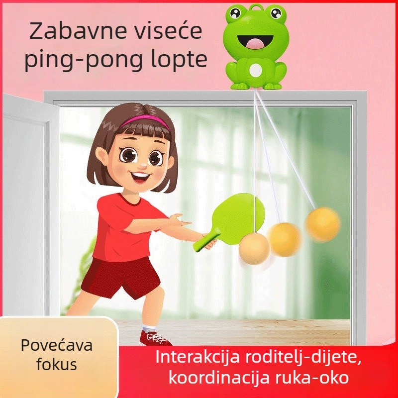Raketa za stolni tenis s lipovim jezgrom, gumama s ljepilom, ravni dizajn, model 2152, mogućnost ispisa logotipa
