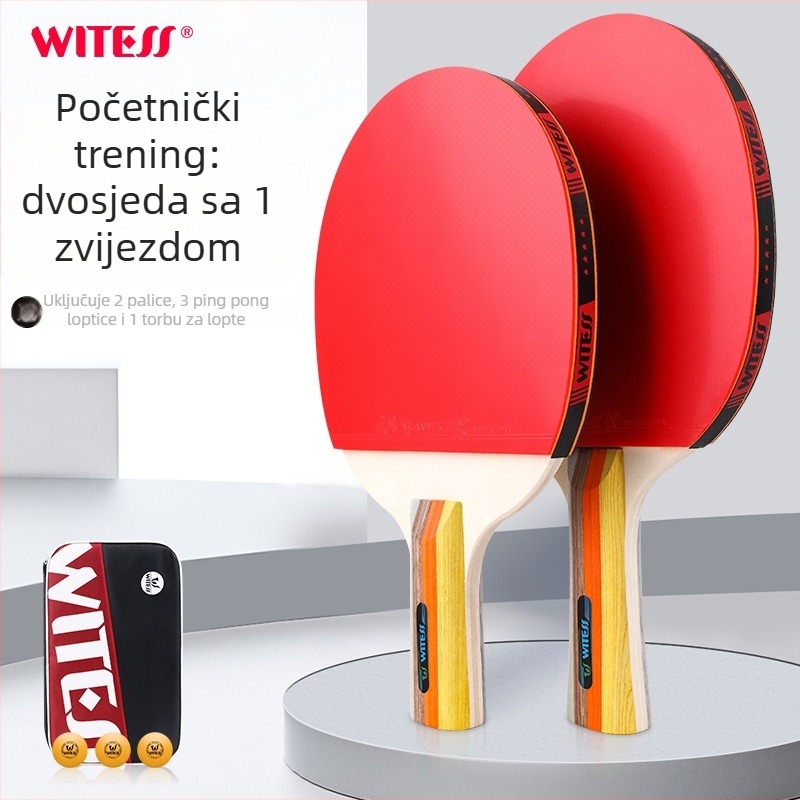 Witess/eyemaker stolnoteniska palica za djecu i početnike, ploča od topole, ljepilo guma, način udarca: direktni udar, nacionalni standard