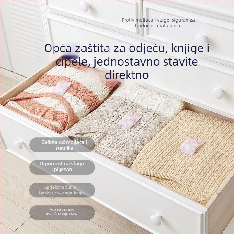 Kamfor kuglice za garderobu, ružin miris, repelent protiv insekata, protiv plijesni, pakiranje 200 komada