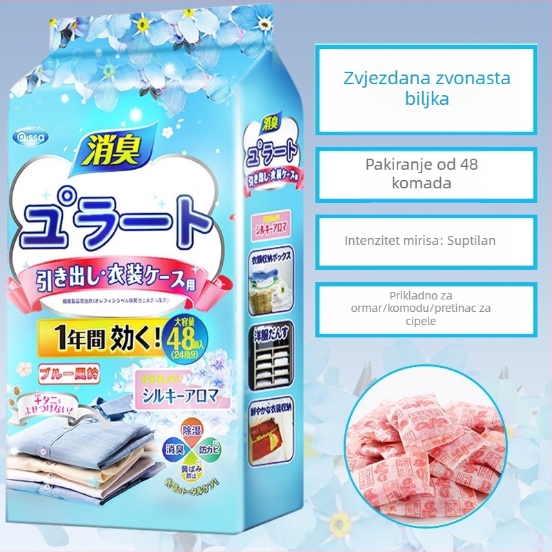 Kamfor kuglice za garderobu, ružin miris, repelent protiv insekata, protiv plijesni, pakiranje 200 komada