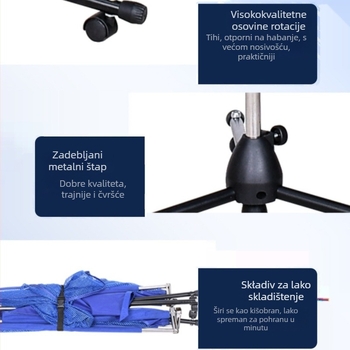 Prijenosni stalak za lopte za stolni tenis sa mrežom za sakupljanje, skupljač više lopti, kompaktnog dizajna