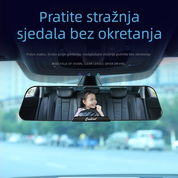 Unutarnji retrovizor automobila s širokim vidnim poljem i antiodsjajnom refleksijom