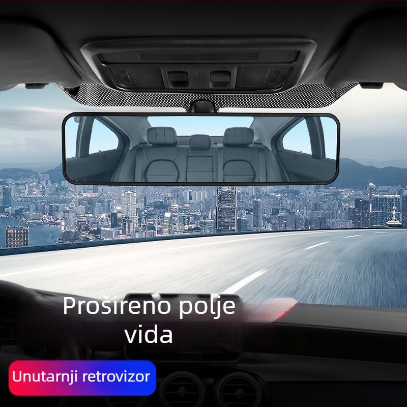 Unutarnji retrovizor automobila s širokim vidnim poljem i antiodsjajnom refleksijom