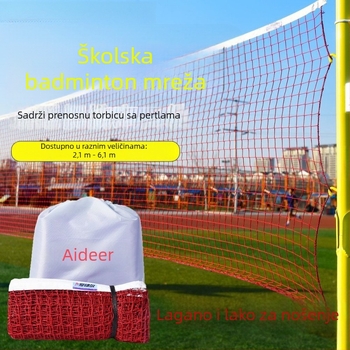Prijenosna standardna mreža za badminton, sklopiva, za unutarnju i vanjsku upotrebu (Prijenosna; Standardna; Sklopiva; Unutarnja i vanjska upotreba; Mreža za badminton)