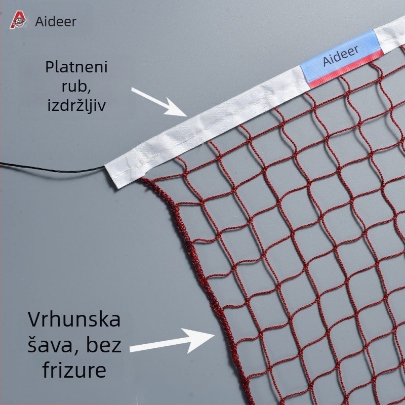 Prijenosna standardna mreža za badminton, sklopiva, za unutarnju i vanjsku upotrebu (Prijenosna; Standardna; Sklopiva; Unutarnja i vanjska upotreba; Mreža za badminton)