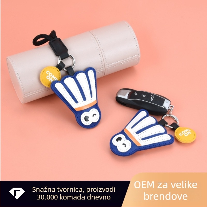 Privjesak za torbu u obliku reketa za stolni tenis, PU materijal, sportski uzorak, street fashion, Eight-door insect society