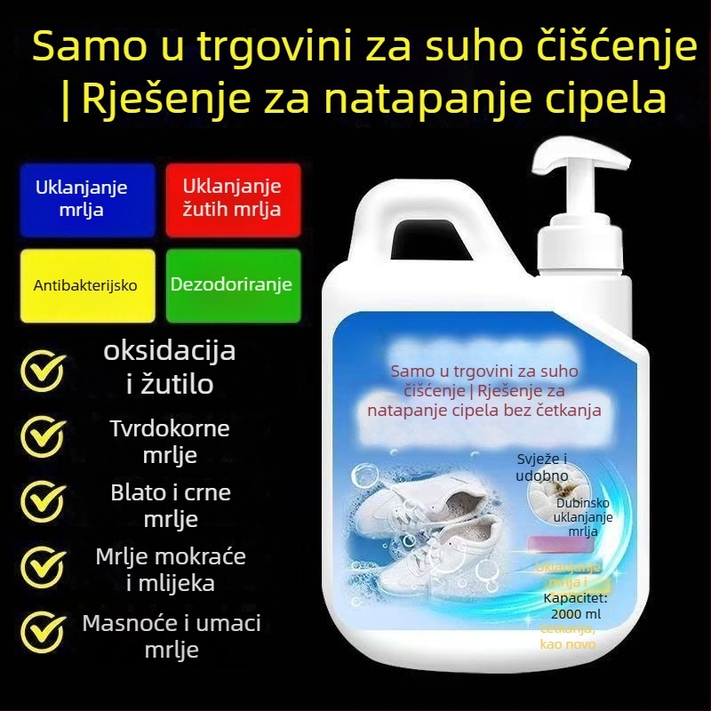 Pjena za čišćenje cipela za dezinfekciju i izbjeljivanje — bez četke, za mrežaste tenisice