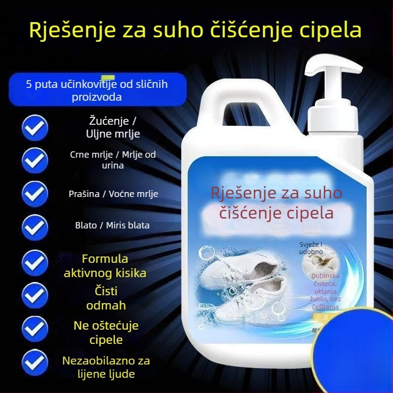Pjena za čišćenje cipela za dezinfekciju i izbjeljivanje — bez četke, za mrežaste tenisice