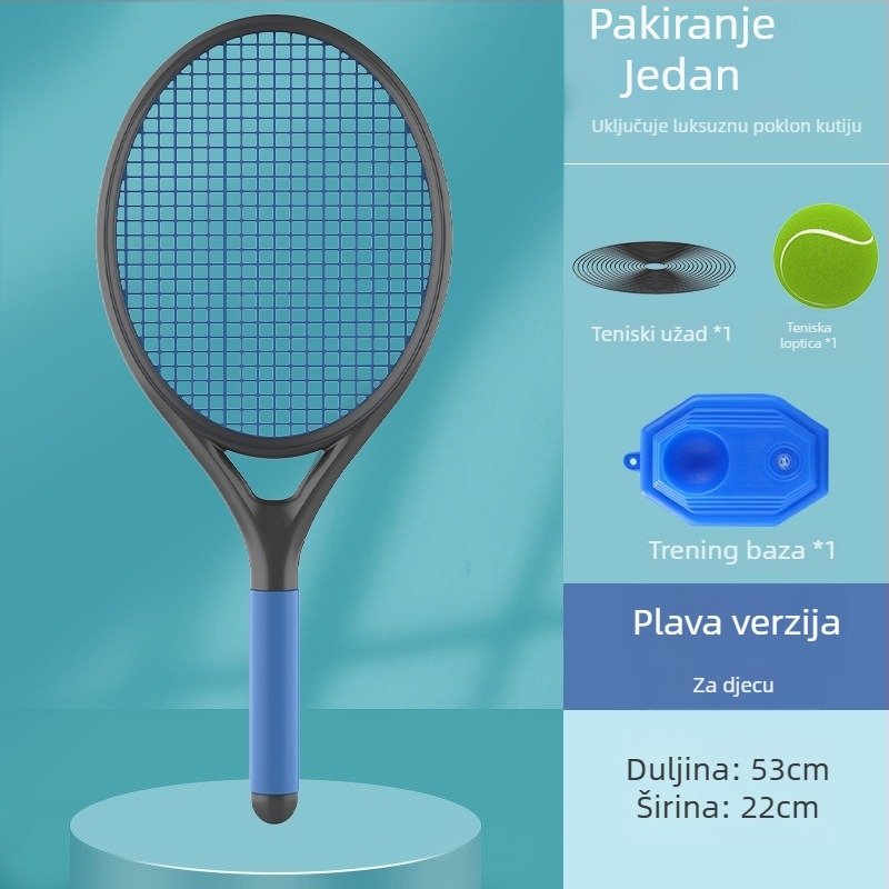 Meipin Dragon Teniski trener — okvir od aluminijske legure, najlonske uzice, samostalni trening s linijom odskoka, set za početnike