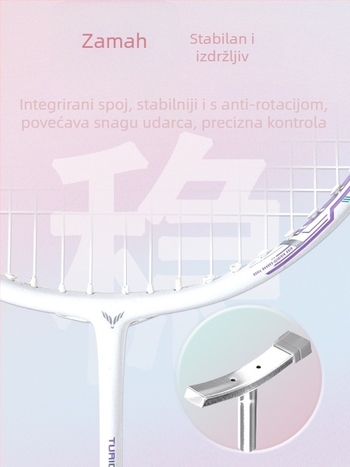 Varesi badminton reket – težina 95–100 g, okvir od vlaknastog stakla, direktan udarac, srednja čvrstoća, pogodan za badminton i tenis