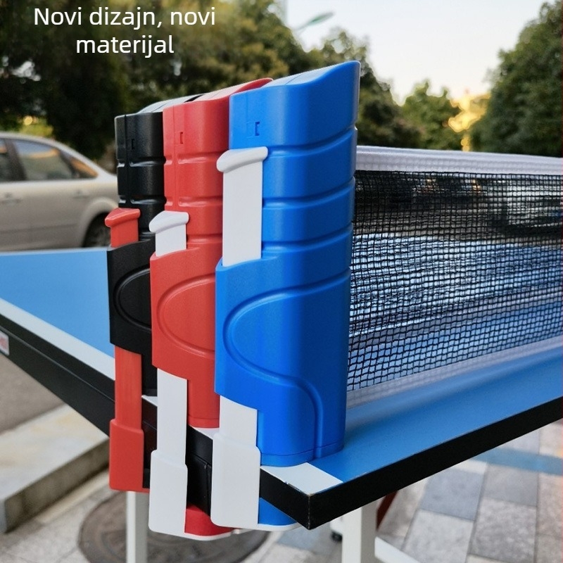 Prijenosni okvir mreže za stolni tenis s ABS kućištem, podesiv i izvlačiv, mreža od poliester