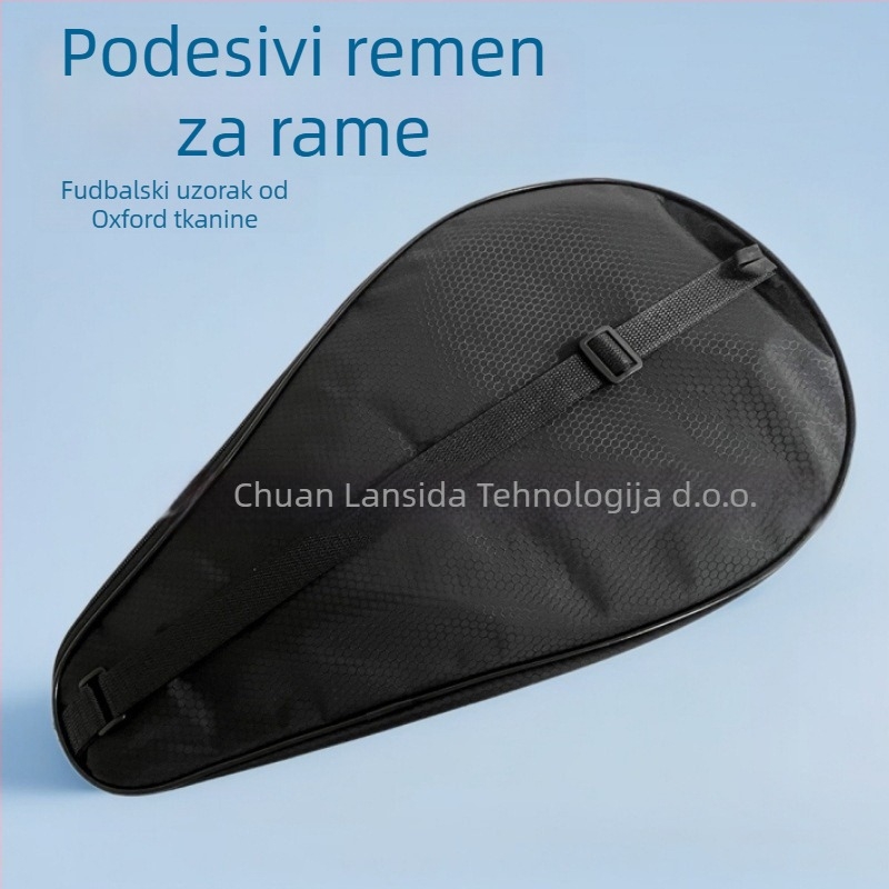 Torba za padel/tenis rekete od Oxford materijala, vodootporna i izolirana aluminijskom folijom, prilagodljiv dizajn s motivom nogometa