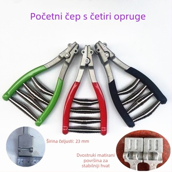 Feather Boxing Ručna Početna Stezaljka za Navijanje Žica za Badminton i Tenis Rakete – Cink Legura + Pružni Čelik, Četiri Pružine