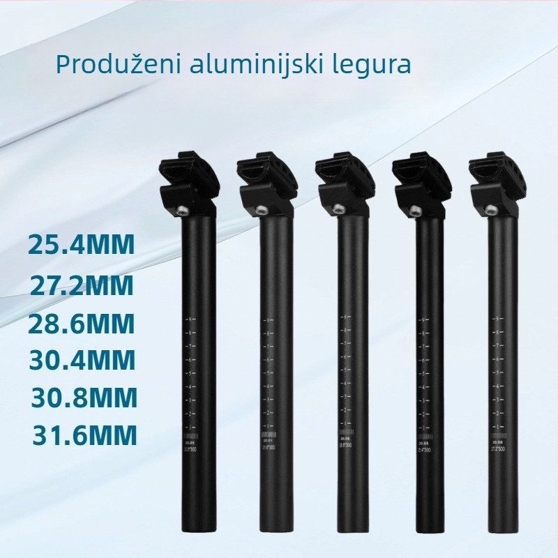 PARFIT aluminijska šipka za sjedalo za planinski bicikl – promjeri 25,4/27,2/28,6/30,4 mm