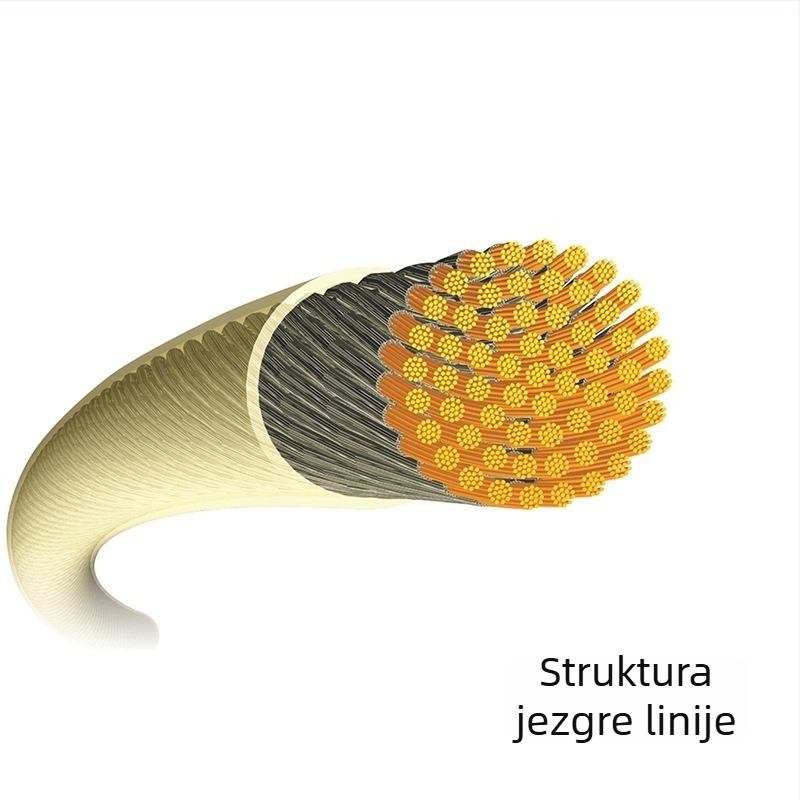 TAAN TT8600 poliester tenis šnura, šesterokutni presjek, duljina 200 m