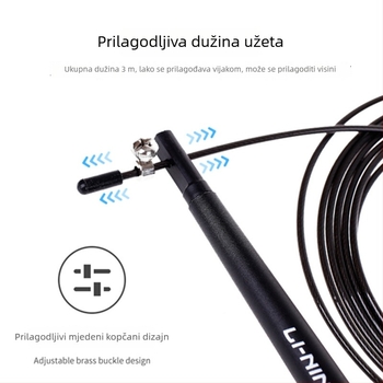 Li Ning PU preskakanje užeta – za odrasle i mlade, pogodno za trčanje i školske sportove