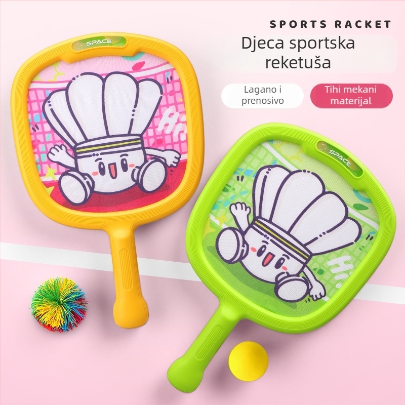 Dječja raketa od karbonskih vlakana za tenis/badminton – trening set za djecu, težina 95–100 g, direktan udarac