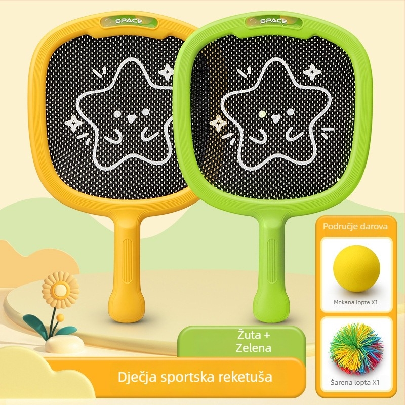 Dječja raketa od karbonskih vlakana za tenis/badminton – trening set za djecu, težina 95–100 g, direktan udarac