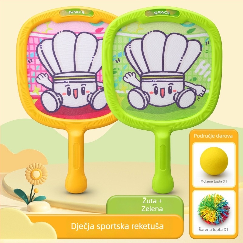 Dječja raketa od karbonskih vlakana za tenis/badminton – trening set za djecu, težina 95–100 g, direktan udarac