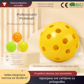 Pickleball lopta za vanjski trening, 40 rupa, TPES materijal, masa 23 g