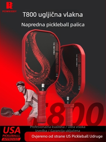 Davis pickleball paleta T800 od karbonskih vlakana, 240 g, ograničeno izdanje