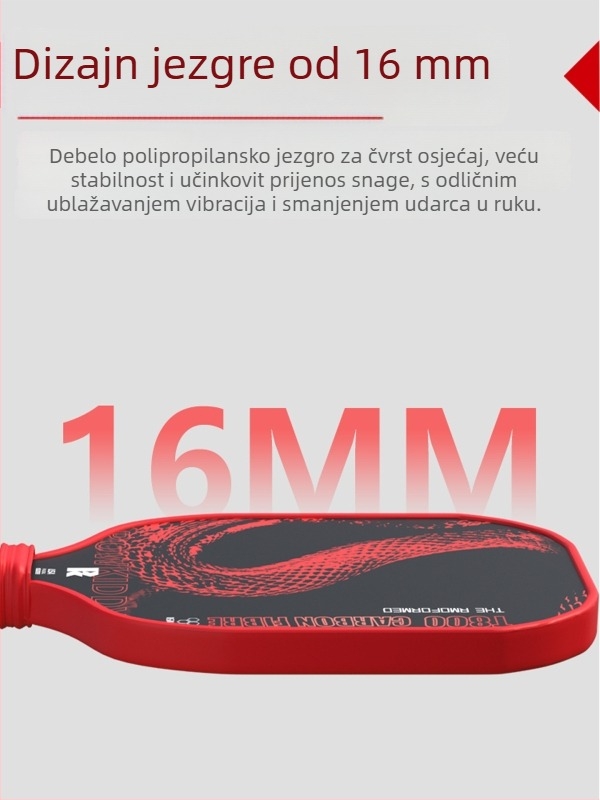 Davis pickleball paleta T800 od karbonskih vlakana, 240 g, ograničeno izdanje