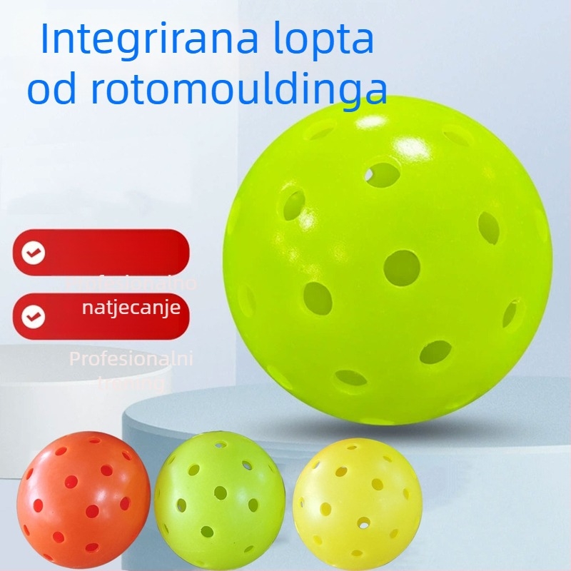 Vanjska pickleball lopta, PE materijal, 40 rupa, rotomoldirana, 24 g