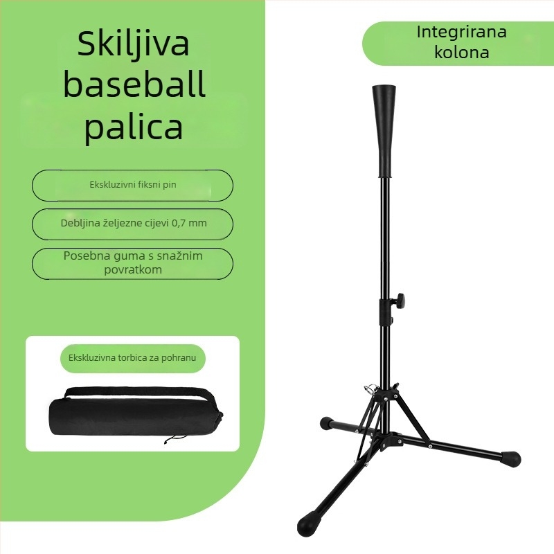 Baseball/Softball Hitting T-Frame, Prijenosna Trening Baza, Visokokvalitetno željezo i guma, Univerzalna upotreba, Personalizacija i tisak logotipa