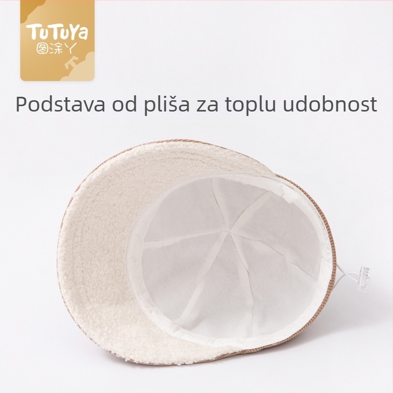 Zimska baseball kapa s flis podlogom, unisex, za djecu 1–4 godine