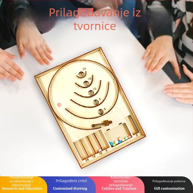 Drveni 3D puzzle za stolno igračko – obrazovna igra s višestrukom funkcijom i prilagodljivim crtežima, za uzrast 7-14 godina