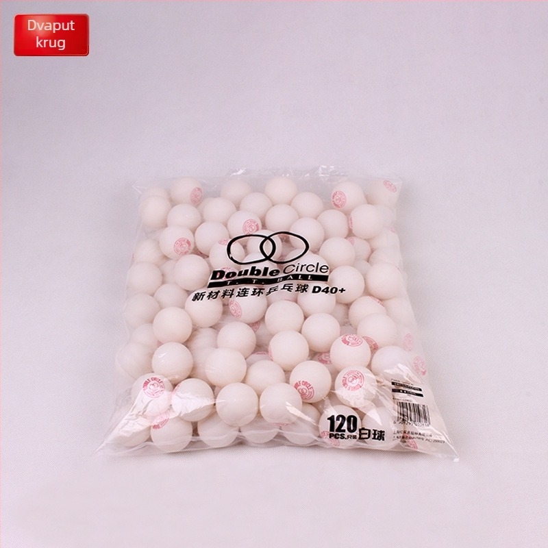 Dhs lopte za stolni tenis - ABS materijal, 120 komada, za trening (stolni tenis i badminton)