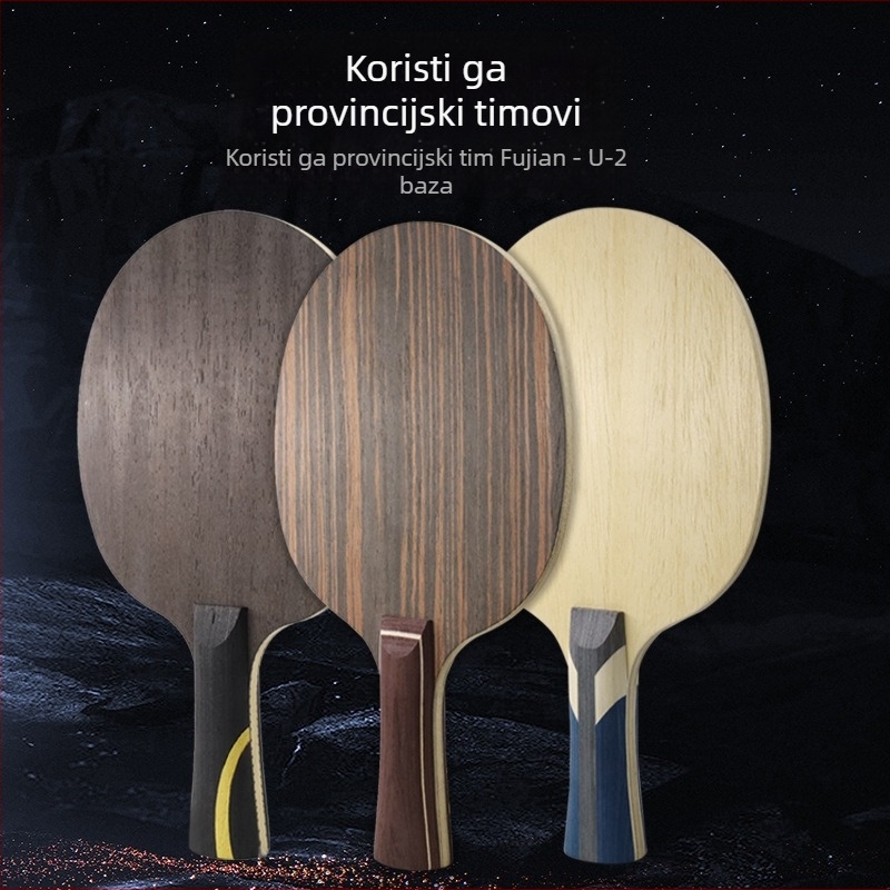 Raketa za stolni tenis s pločom od karbonskih vlakana, direktni udar, autorizirane privatne marke, tiskani logo OK