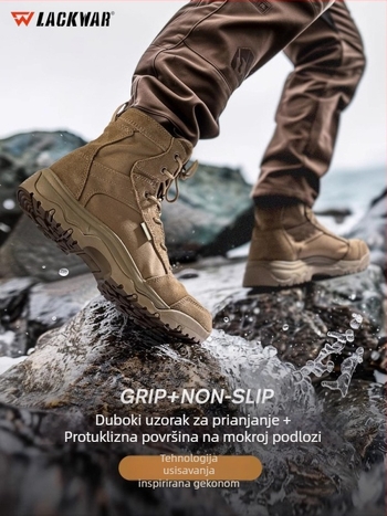 Lackwar Storm Desert Thin Outdoor Taktičke Čizme – Za planinarenje i borbenu obuku, Poliester, Odrasli, Unisex