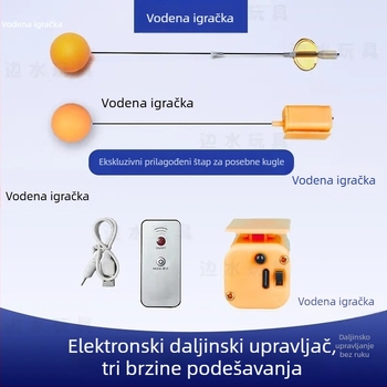 Električna daljinski upravljana lopta za stolni tenis s podesivom tvrdom i elastičnošću, brzim i sporim načinom te visokom frekvencijom.