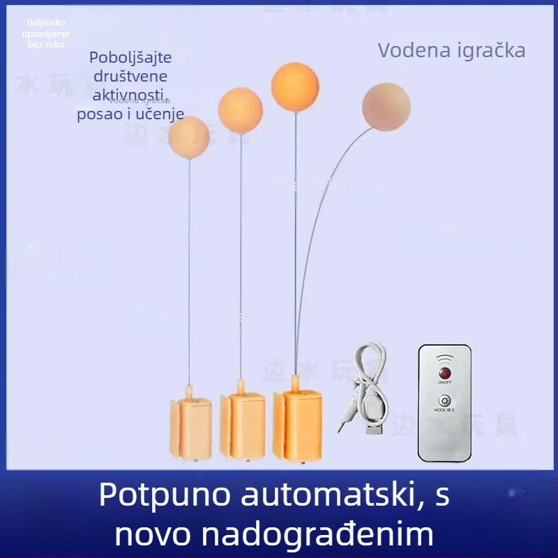 Električna daljinski upravljana lopta za stolni tenis s podesivom tvrdom i elastičnošću, brzim i sporim načinom te visokom frekvencijom.