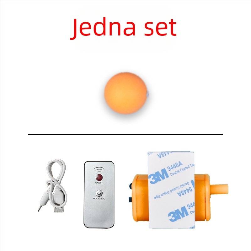 Električna daljinski upravljana lopta za stolni tenis s podesivom tvrdom i elastičnošću, brzim i sporim načinom te visokom frekvencijom.