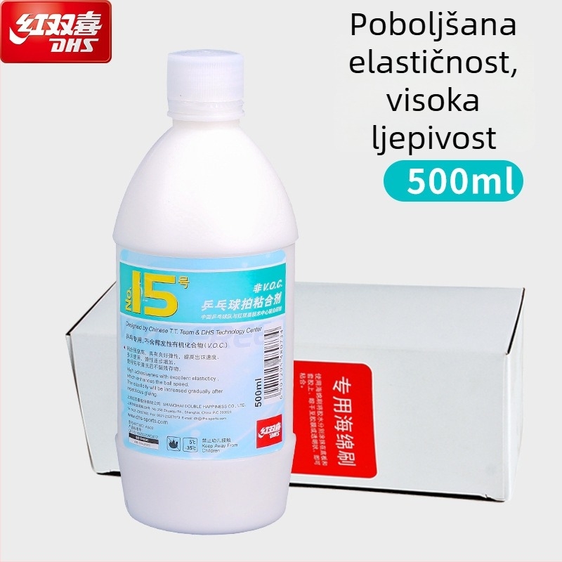 Lijepilo za stolni tenis - anorgansko ljepilo za lijepljenje gume, 50 ml, DHS (Double Happiness)