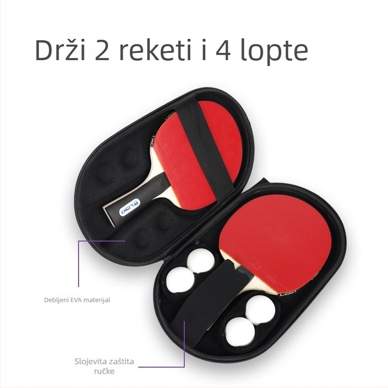 Torba za četiri pingpong rakete, EVA Oxford tkanina, mogućnost prilagodbe s logom, brend LOKI Thor