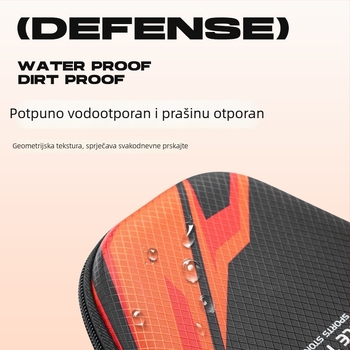 Torba za rekete za stolni tenis s tvrdim kućištem – vodootporna, otporna na prašinu i udarce, za opremu za stolni tenis i badminton