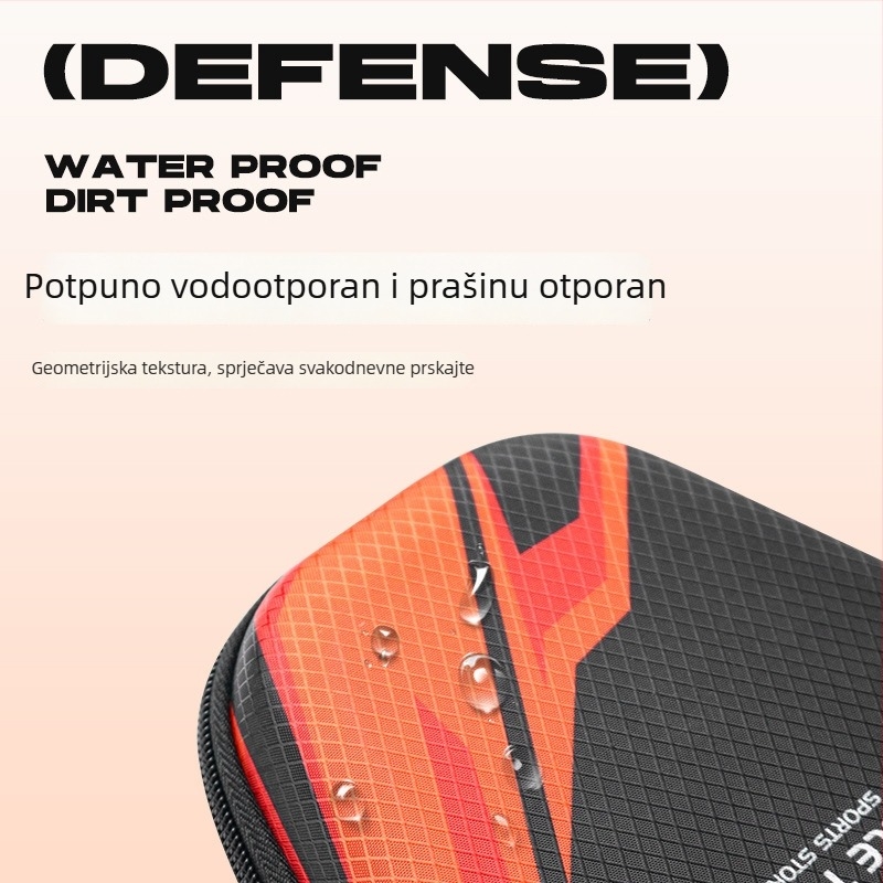 Torba za rekete za stolni tenis s tvrdim kućištem – vodootporna, otporna na prašinu i udarce, za opremu za stolni tenis i badminton
